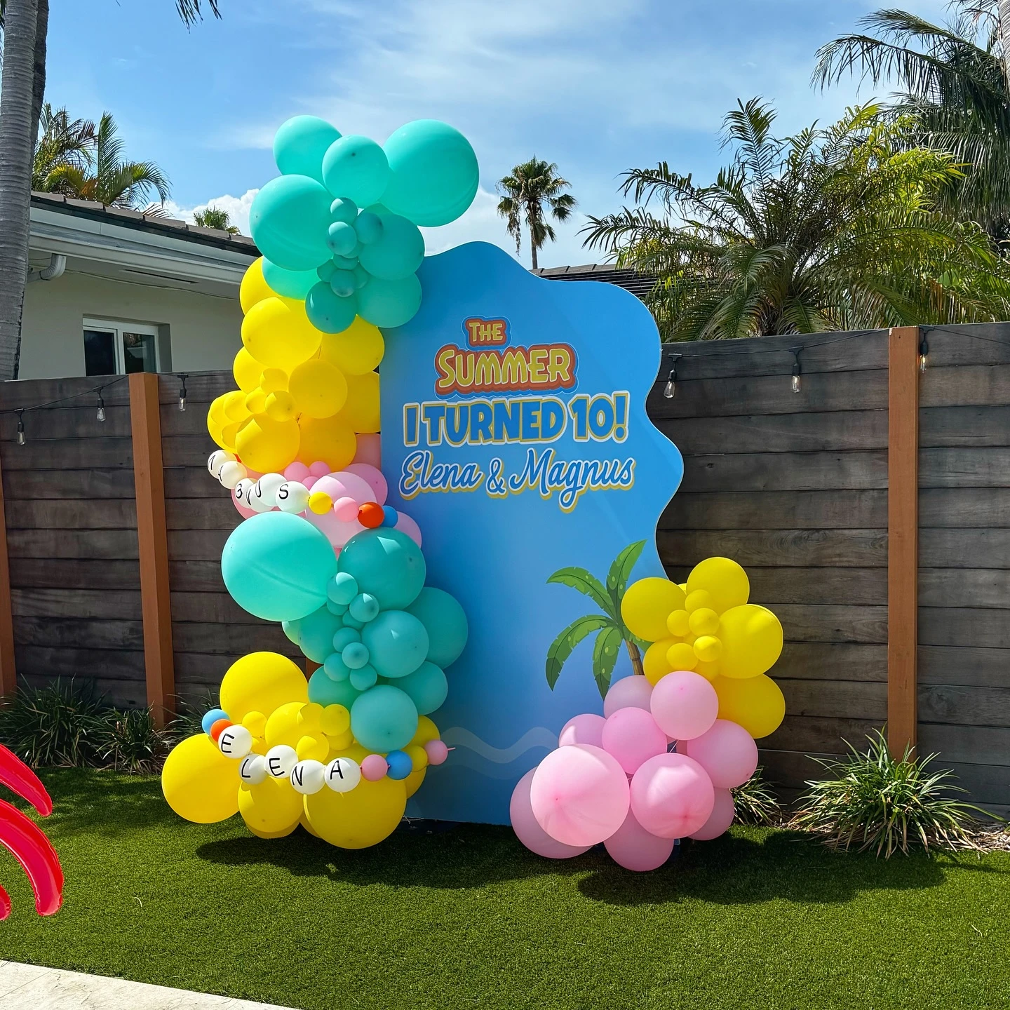 1. Build One Vibrant Poolside Photo Zone image 2