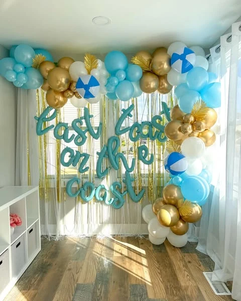 11. Themed Balloon Arch Backdrop