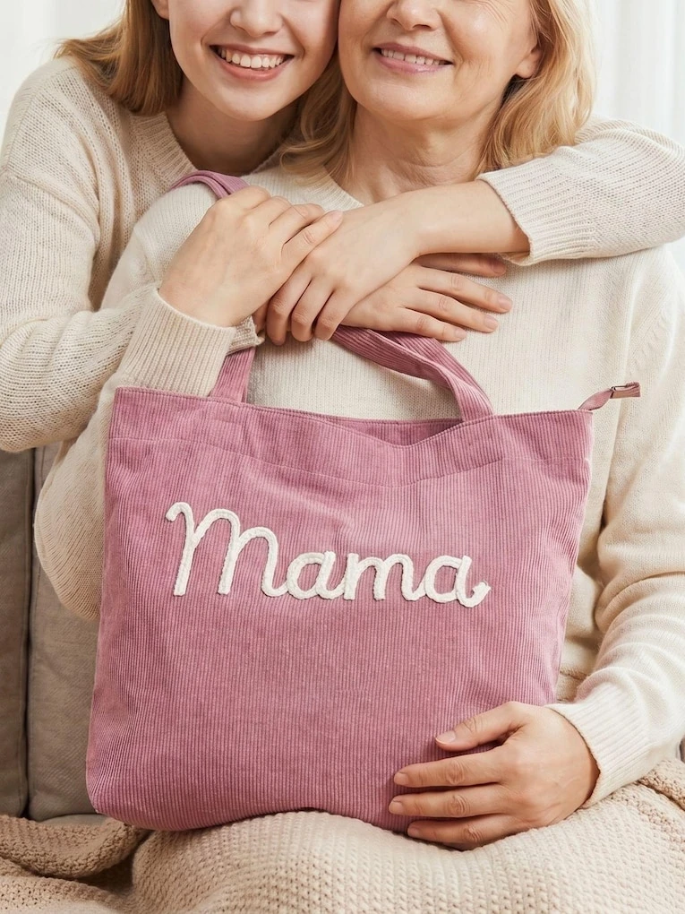 1. Corduroy 'Mama' Tote Bag