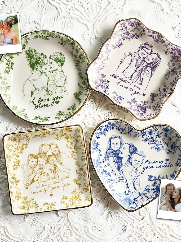 26. Custom Photo Trinket Dishes