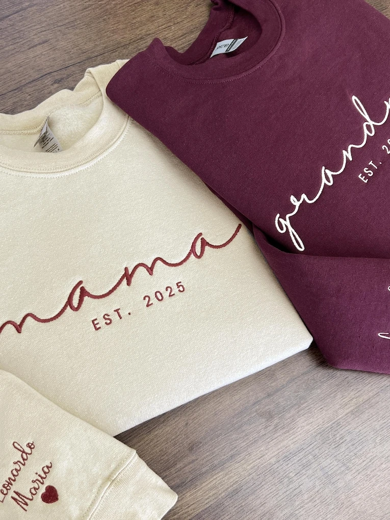 28. Personalized Embroidered Sweatshirts