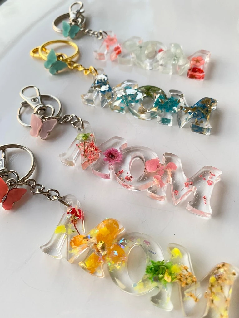 14. Custom Resin Keychains