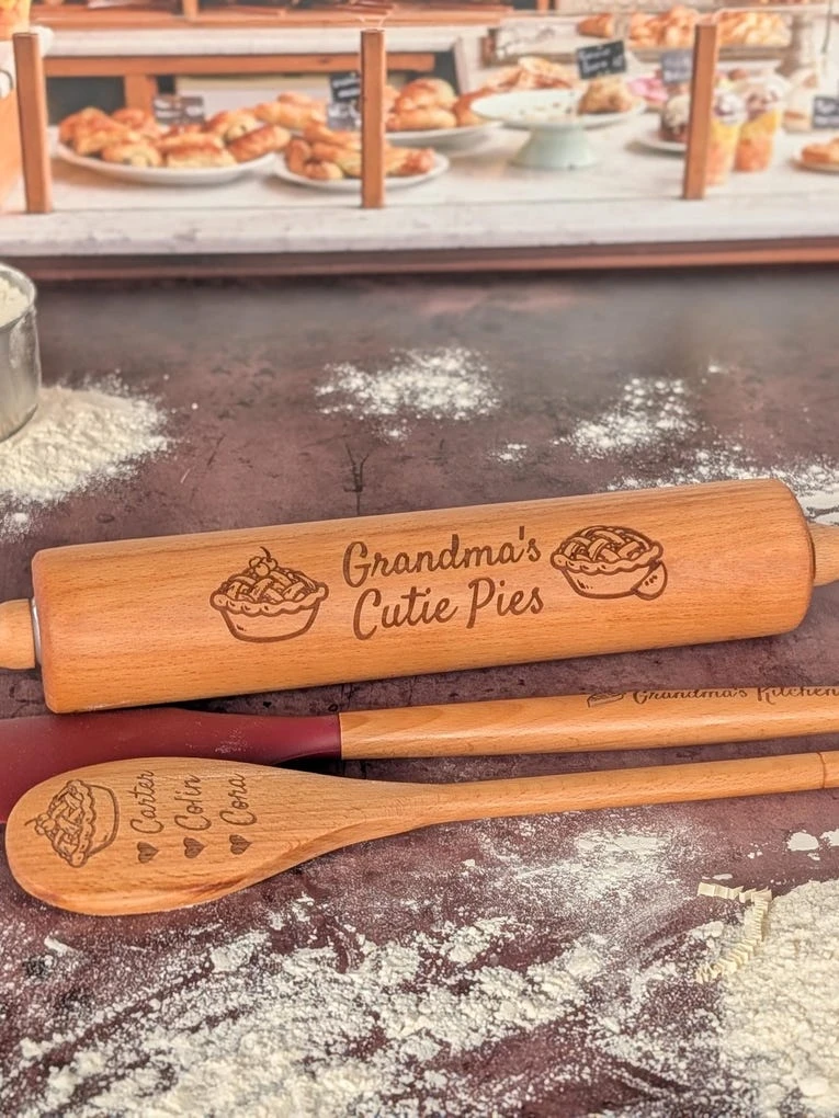 28. Engraved Rolling Pin for Grandma