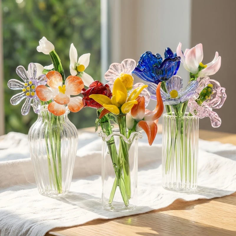 9. Delicate Glass Flowers