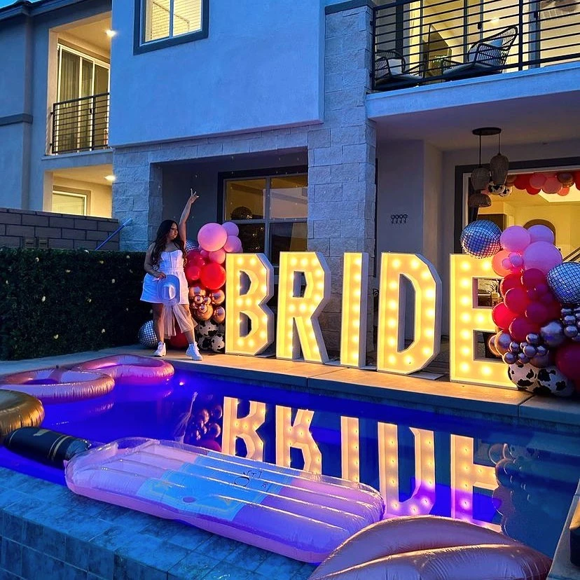 2. Go Big with Marquee Letters