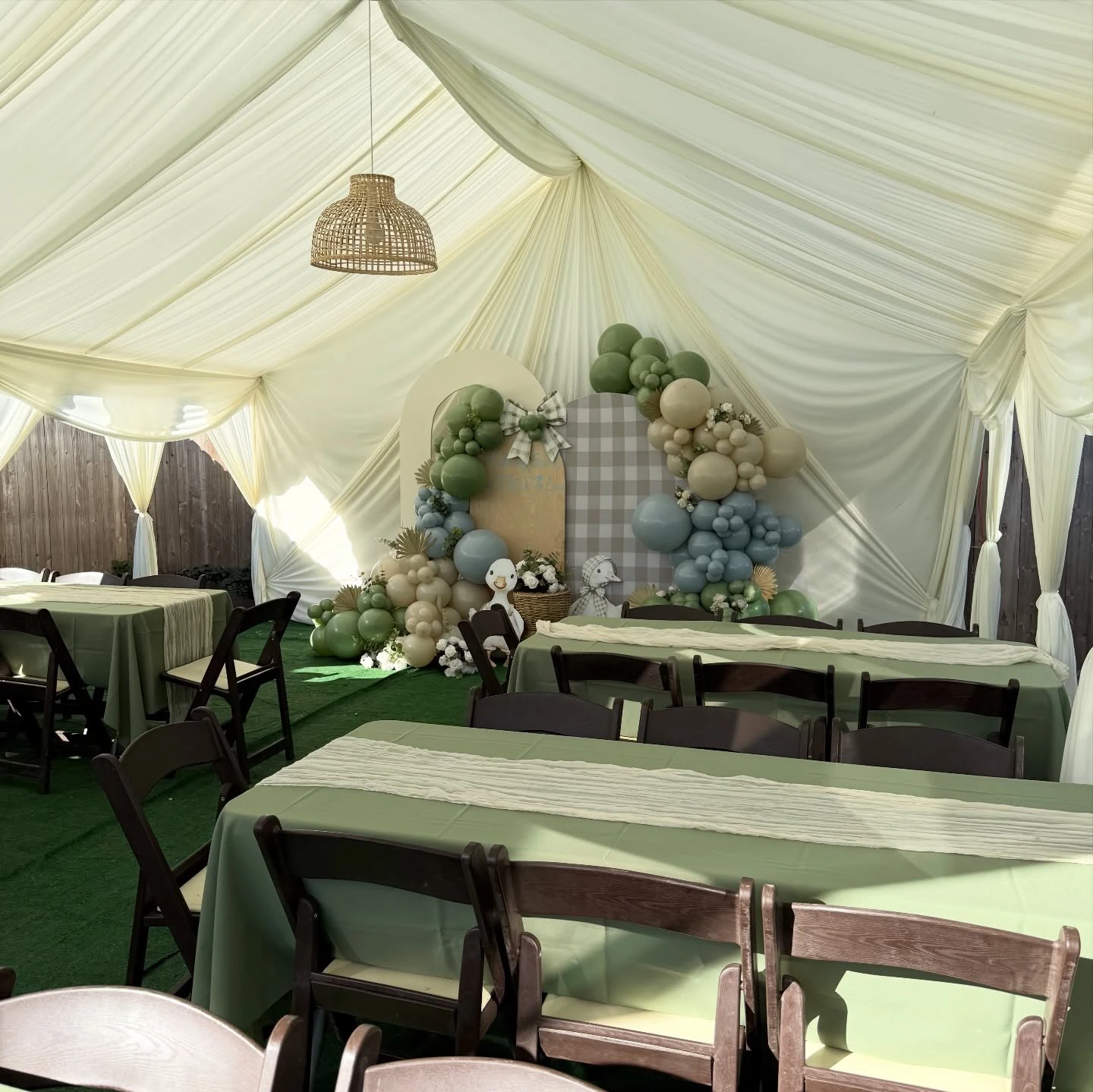 26. Themed Decor in a Tent