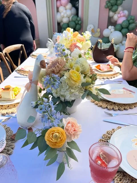 33. Flowers and a Goose
