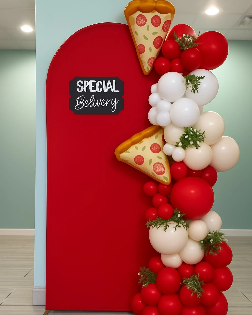 2. Themed Balloon Garland Setup