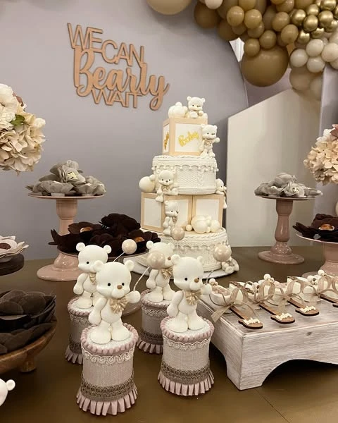 27. Figurine-Focused Dessert Table