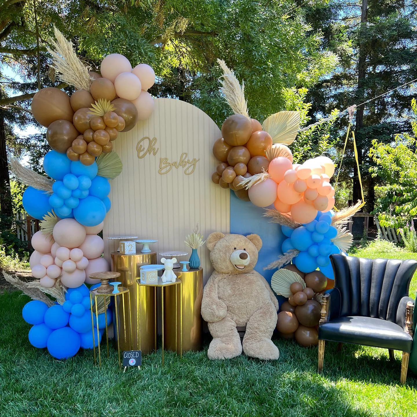 41. Mixed-Color Balloon Backdrop