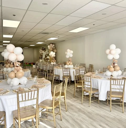 5. Uniform Table Centerpieces