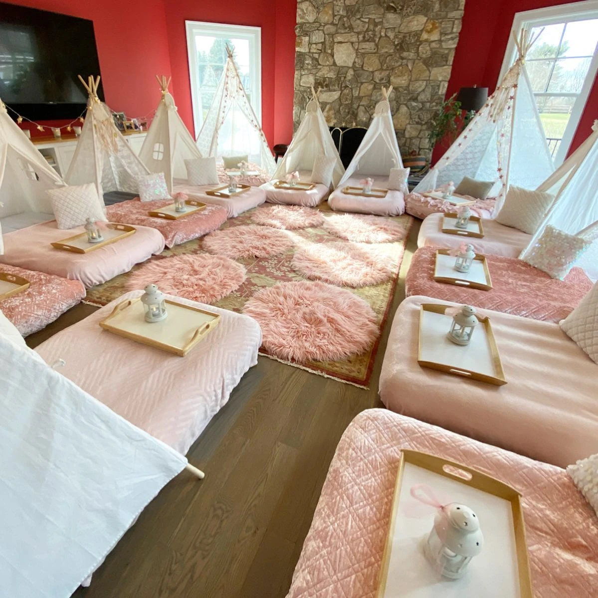 1. Individual Sleepover Teepees