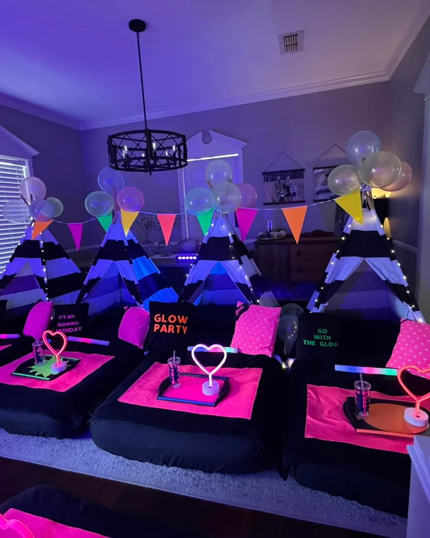6. Glow-in-the-Dark Party