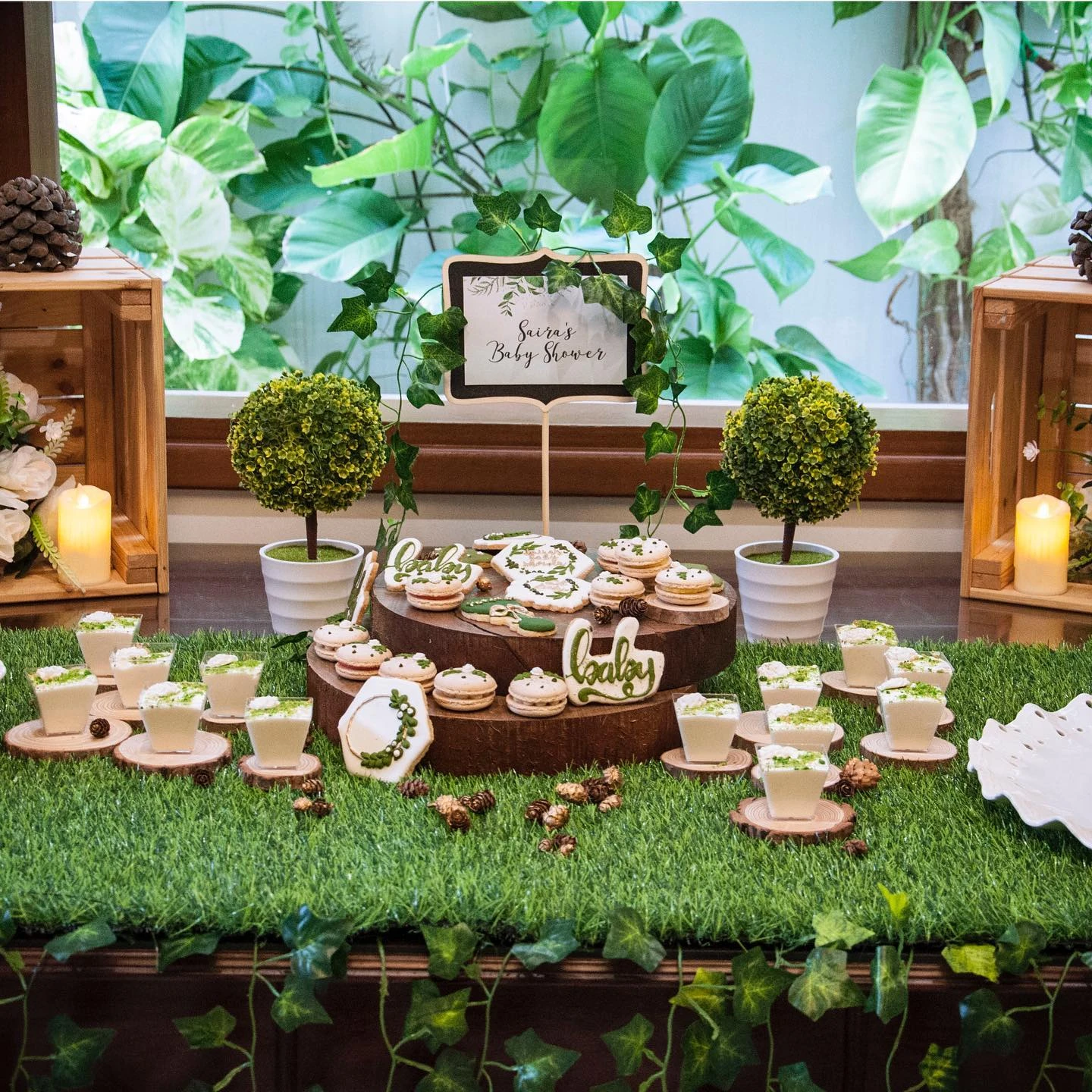 6. Natural Dessert Table Textures