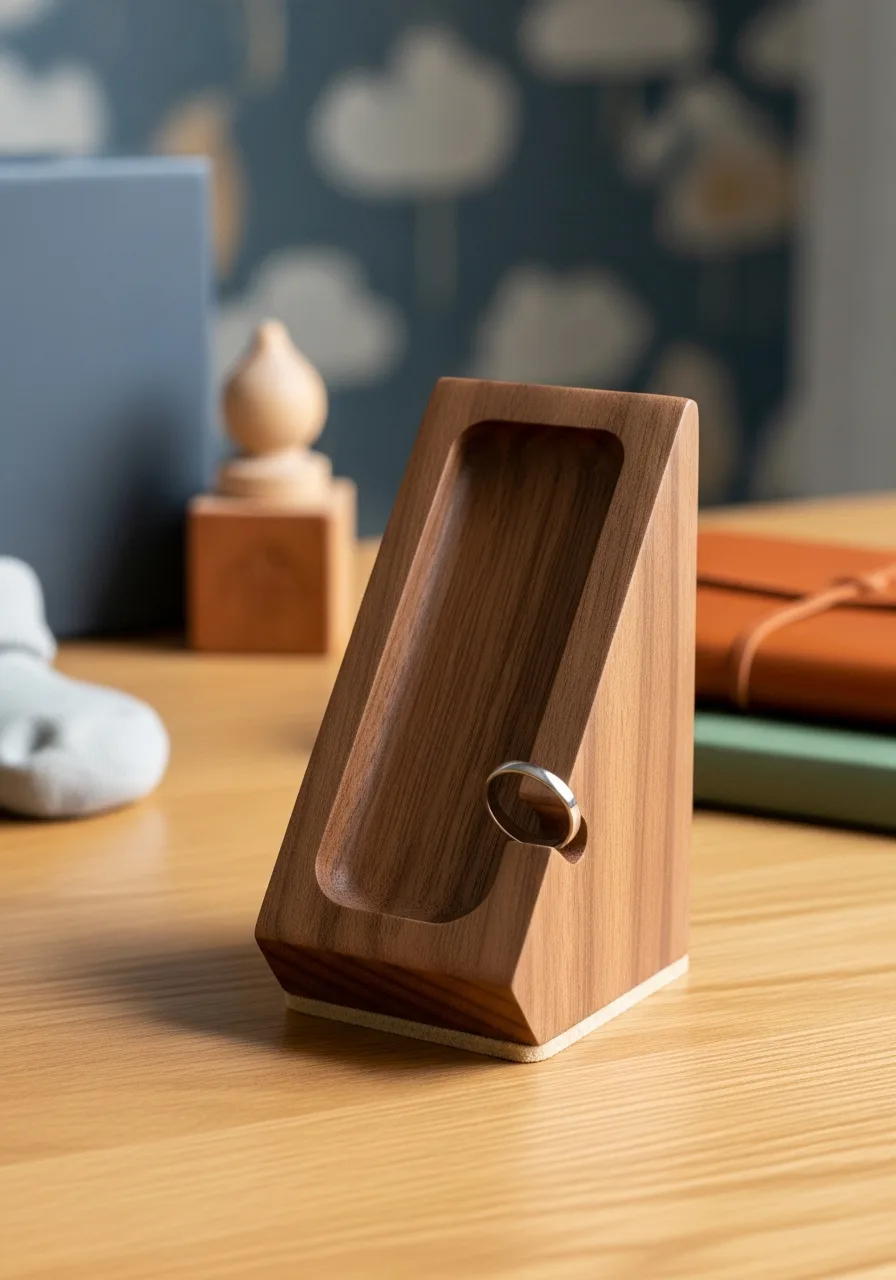 10. Personalized Wooden Watch Stand