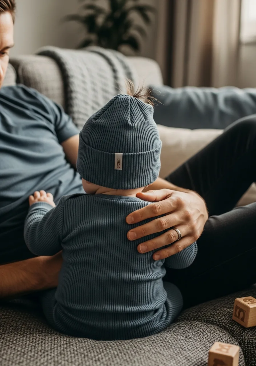 29. Matching Ribbed Cotton Beanies