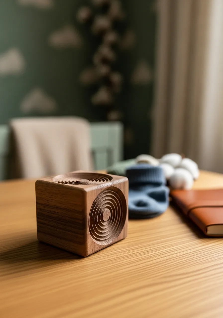 3. Engraved Birth Weight Wooden Block