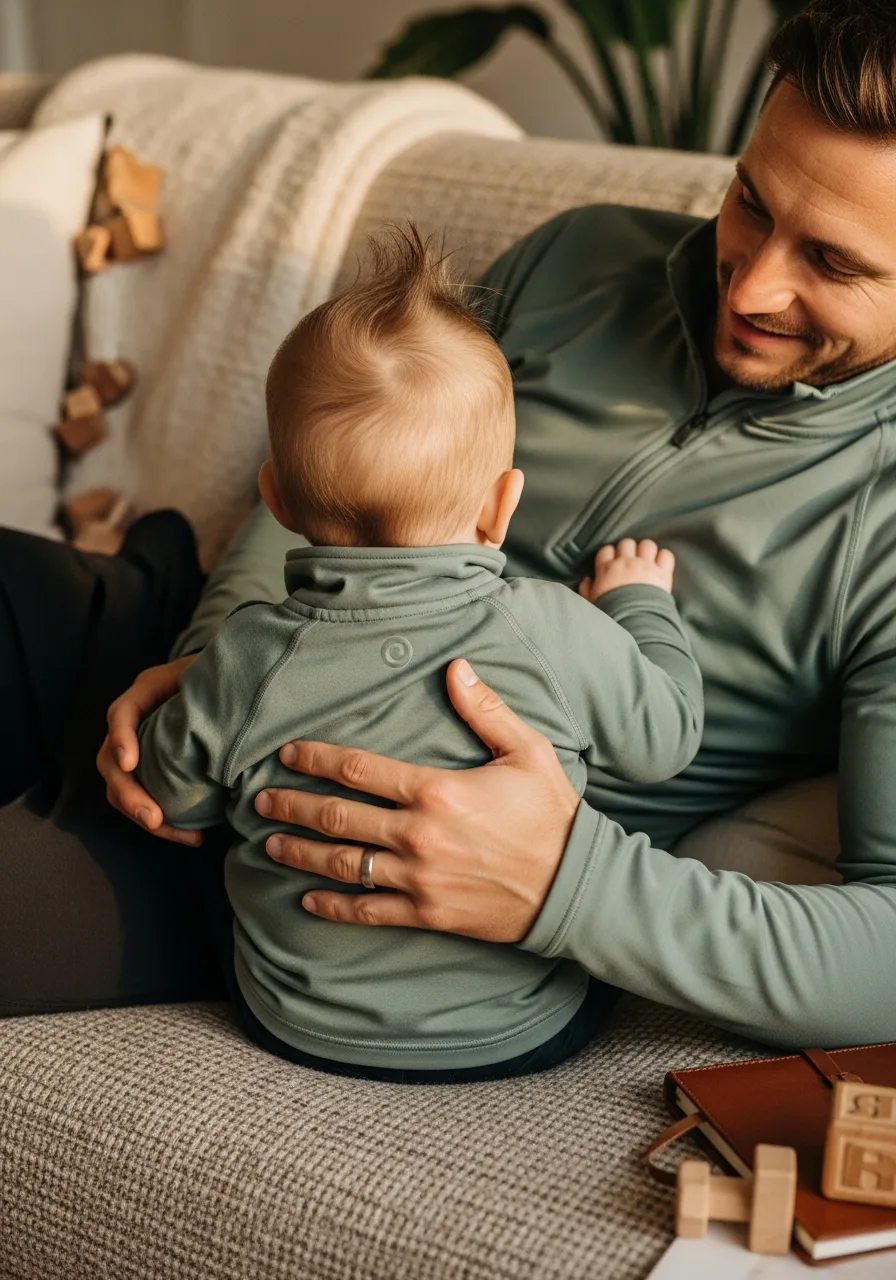 30. Matching Sage Green Athletic Pullovers