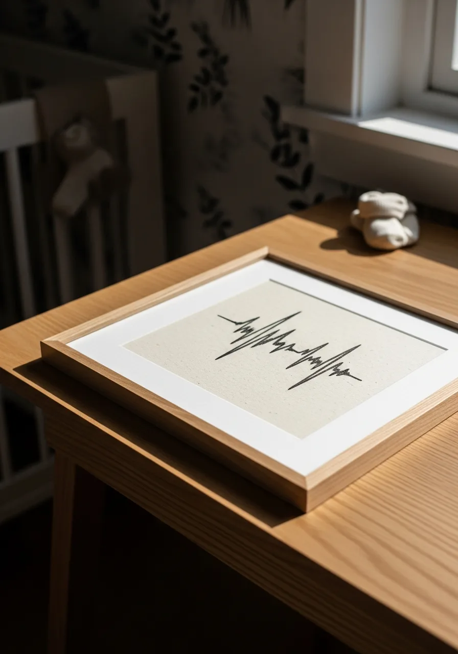 4. Heartbeat Soundwave Modern Art