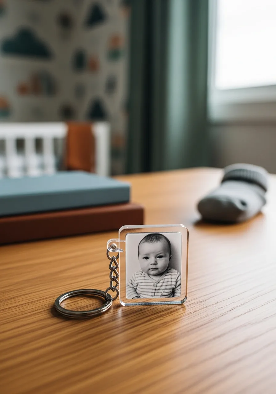 49. Custom Acrylic Photo Keychain