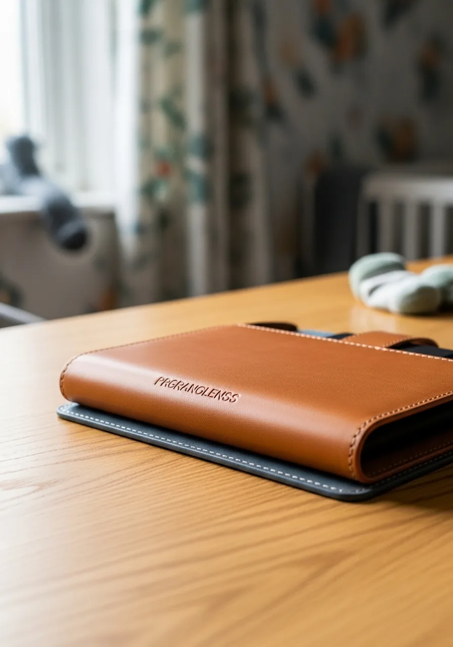 8. Engraved Leather Tech Organizer