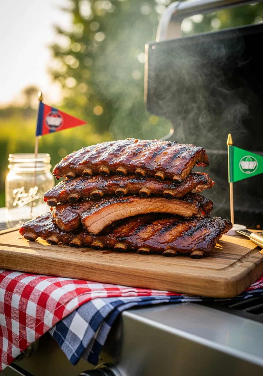 1. Honey Garlic Glazed Ribs