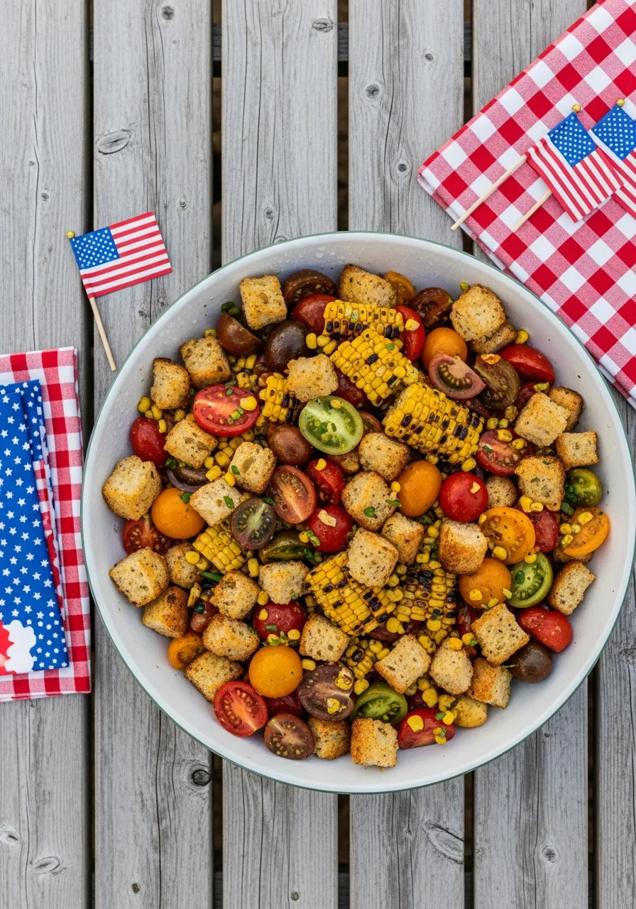 17. Heirloom Tomato Corn Panzanella