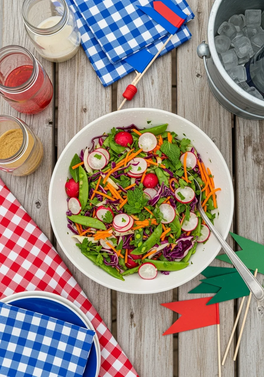 20. Radish and Snap Pea Slaw