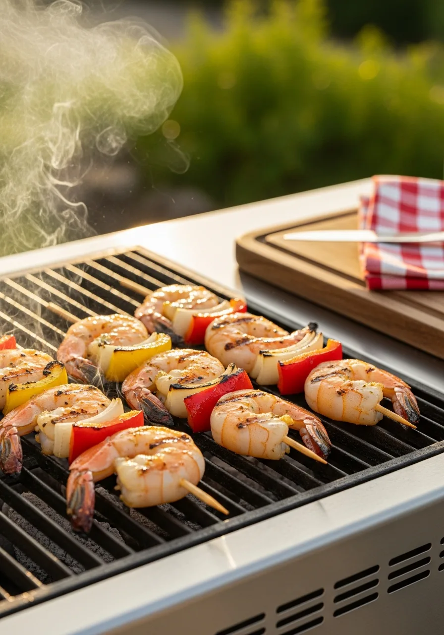3. Grilled Lemon Herb Shrimp