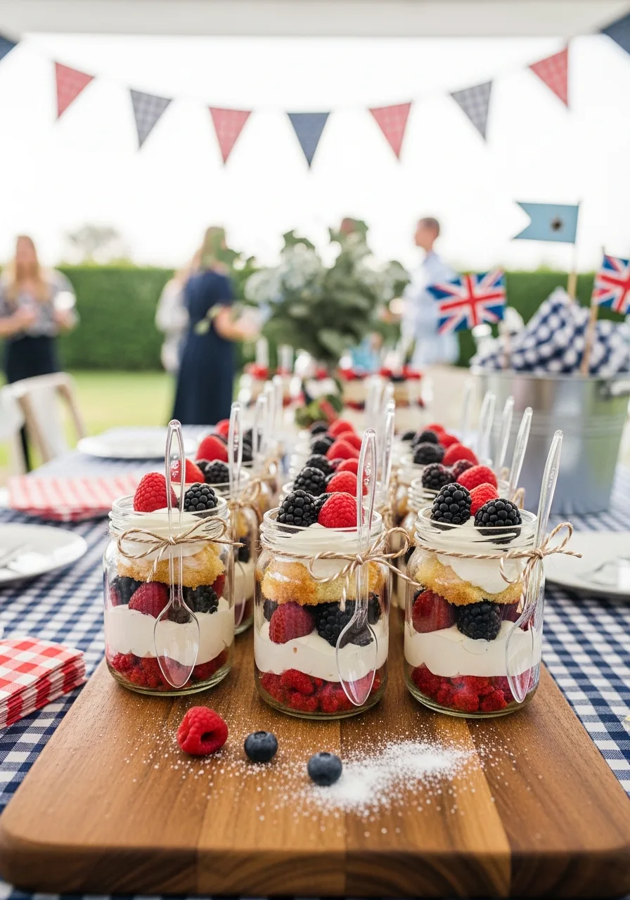 31. Individual Berry Trifles