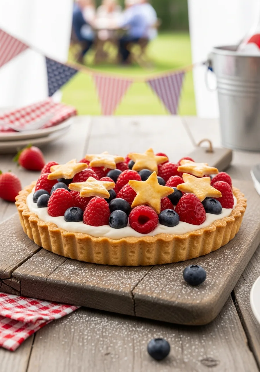 34. Star Spangled Berry Tart