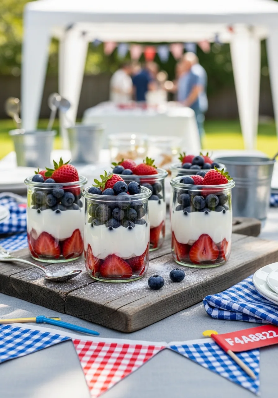 35. Red White and Blue Parfaits