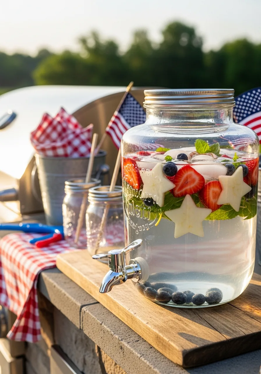 38. Patriotic Berry Infused Water