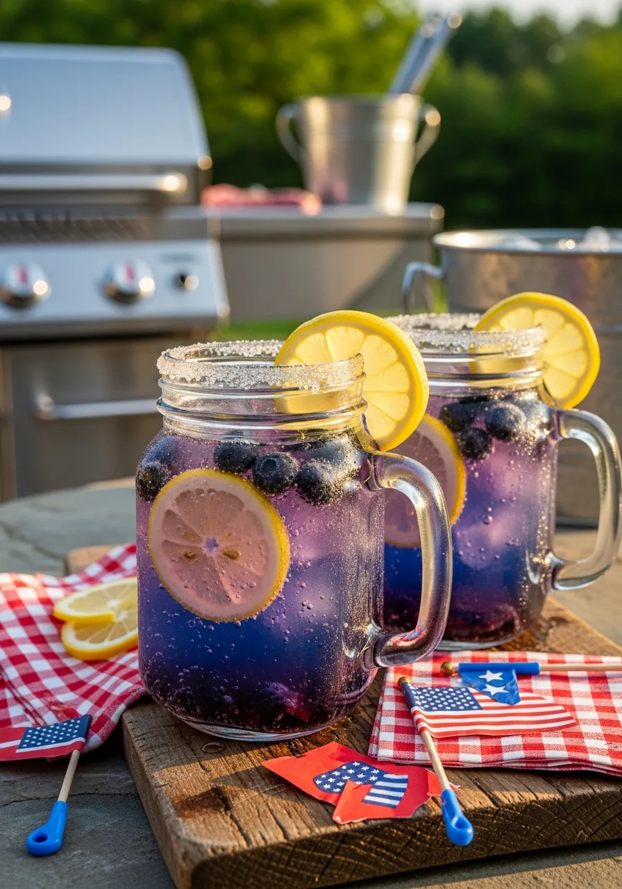 39. Sparkling Blueberry Lemonade