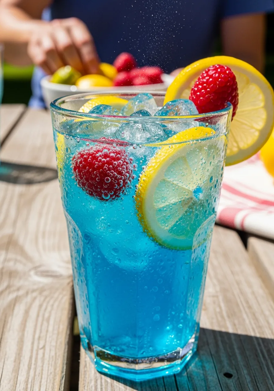 1. Sparkling Blue Raspberry Lemonade