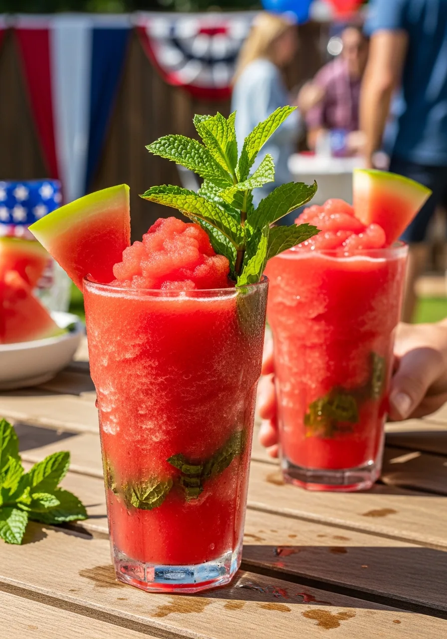 2. Watermelon Mint Slushies