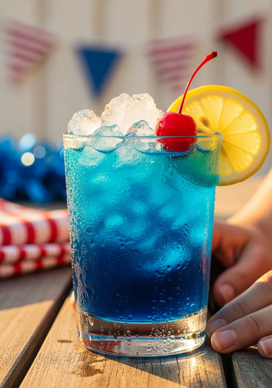 21. Blue Curacao Mocktail