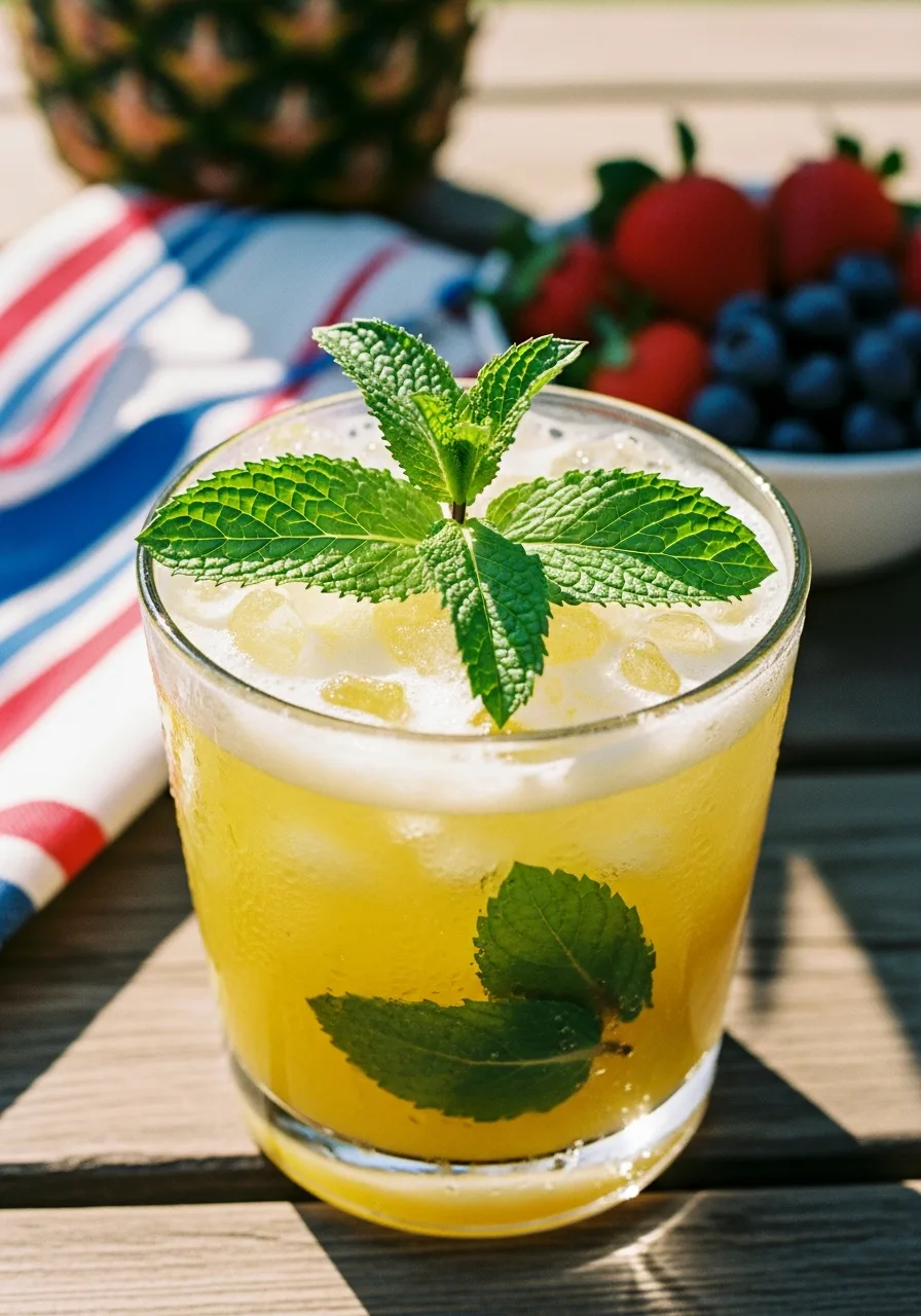 27. Minty Pineapple Juice