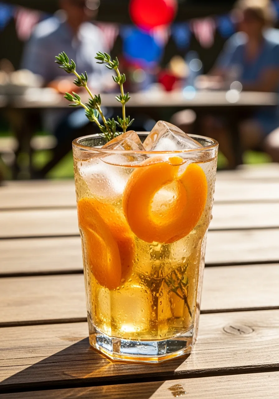 38. Apricot Thyme Iced Tea