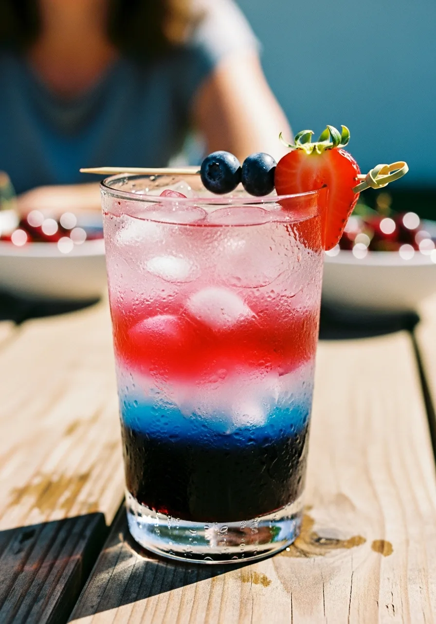 5. Patriotic Layered Mocktail