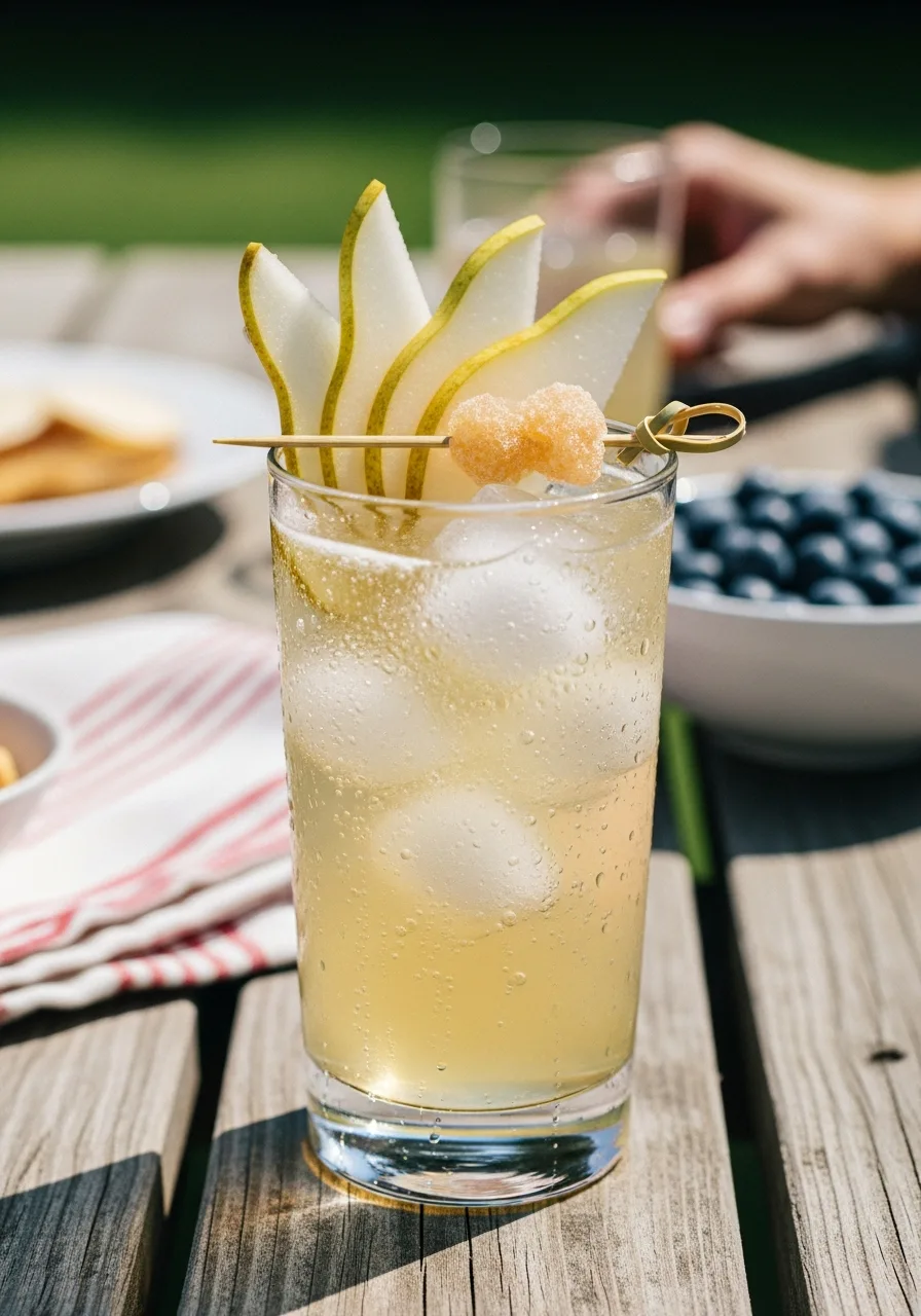 7. Ginger Pear Sparkler