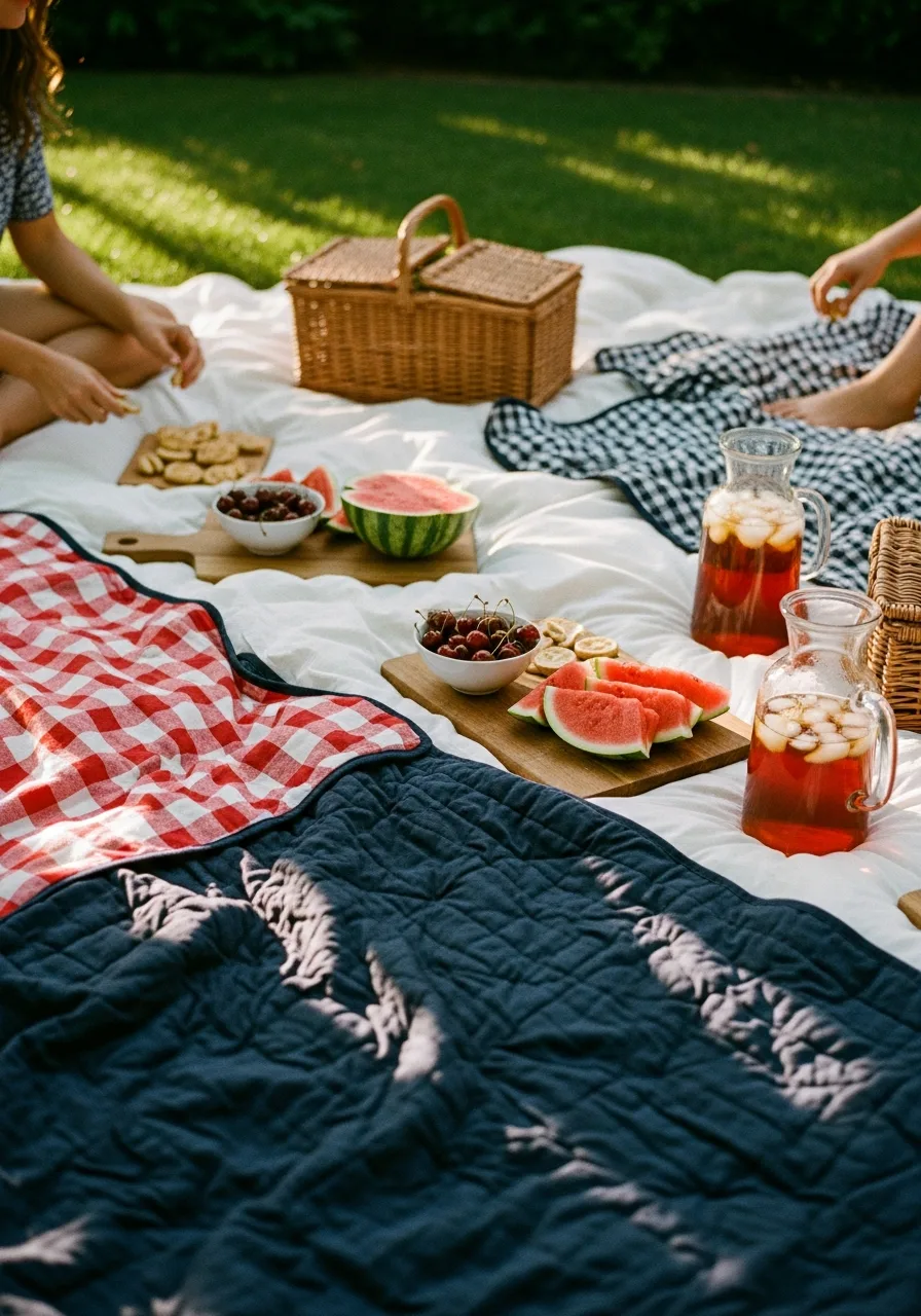 15. Lawn Picnic Blankets