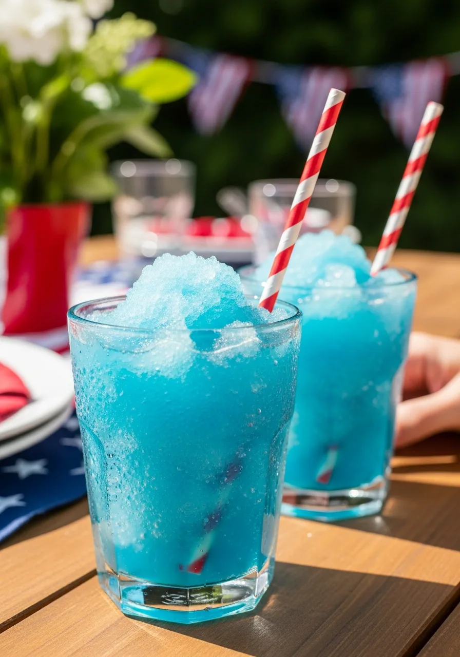 26. Blue Raspberry Slushies