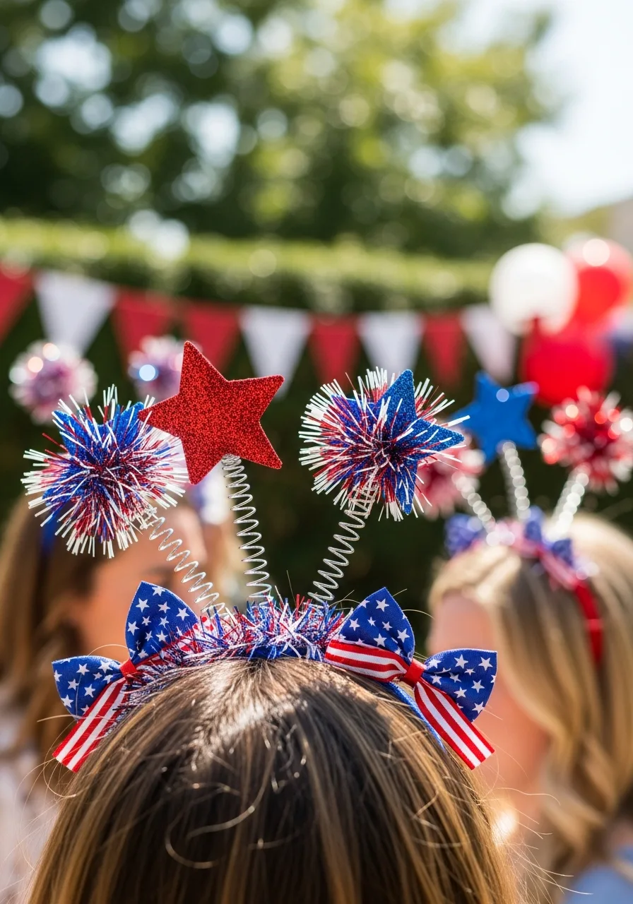38. Patriotic Festive Headbands
