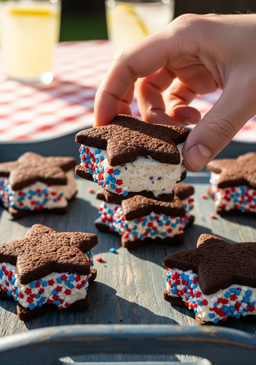 39. Star Ice Cream Sandwiches