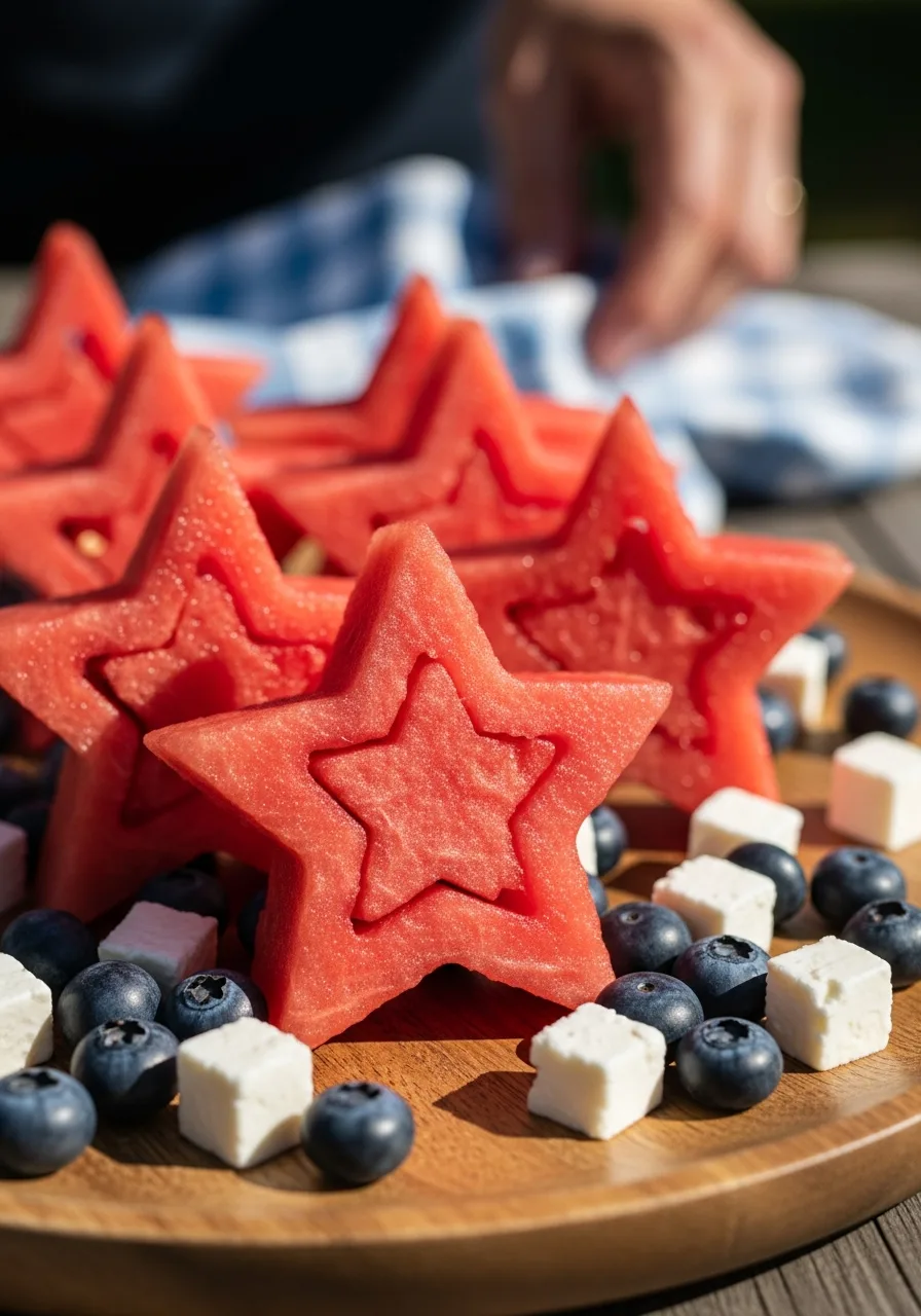 47. Watermelon Star Cutouts