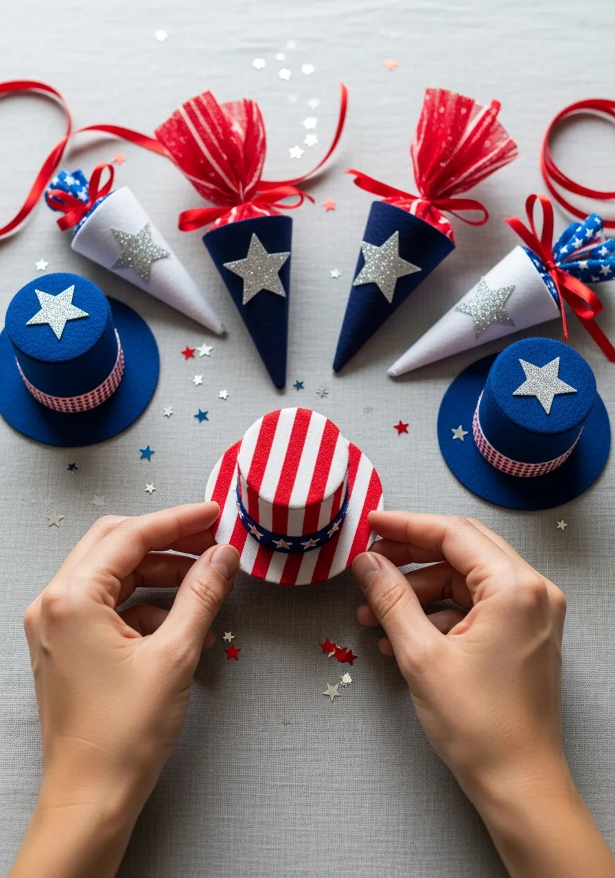 48. Patriotic Mini Hats