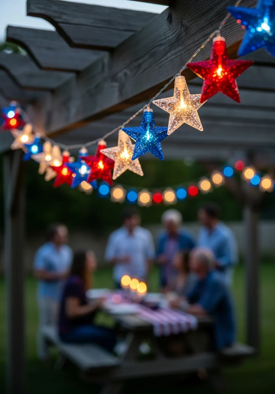 50. Patriotic String Lights
