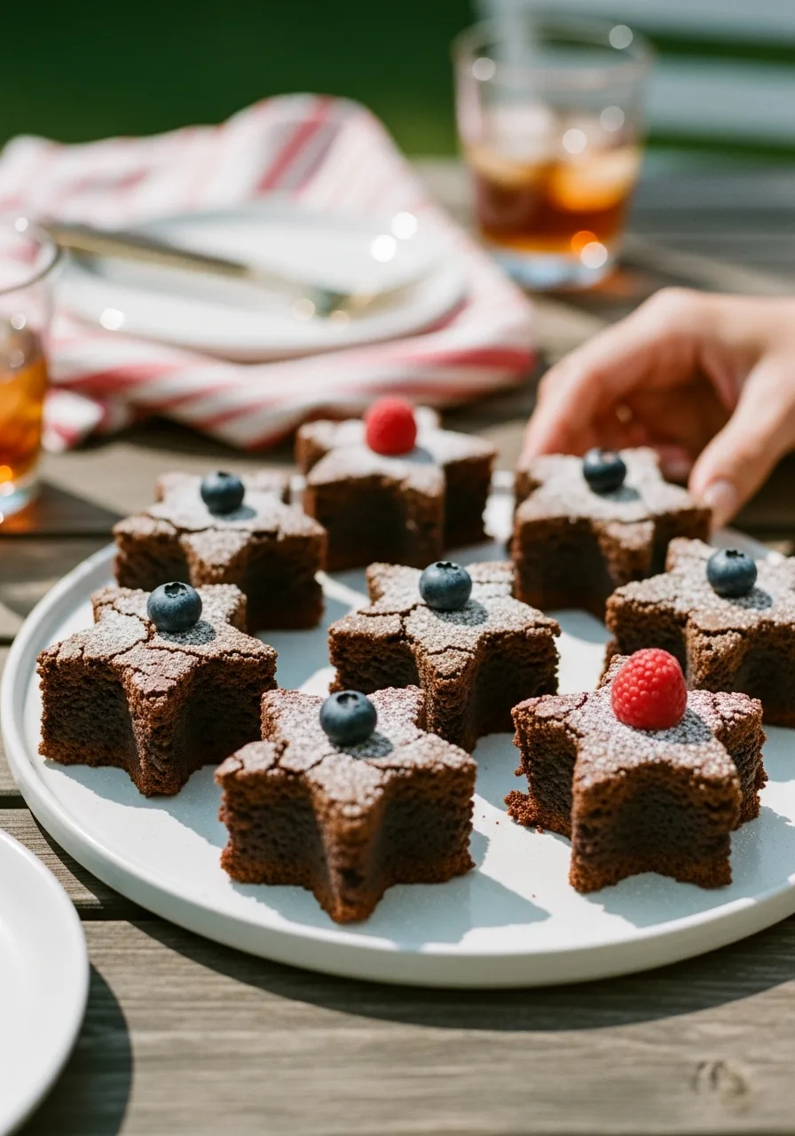 51. Star Shaped Brownies