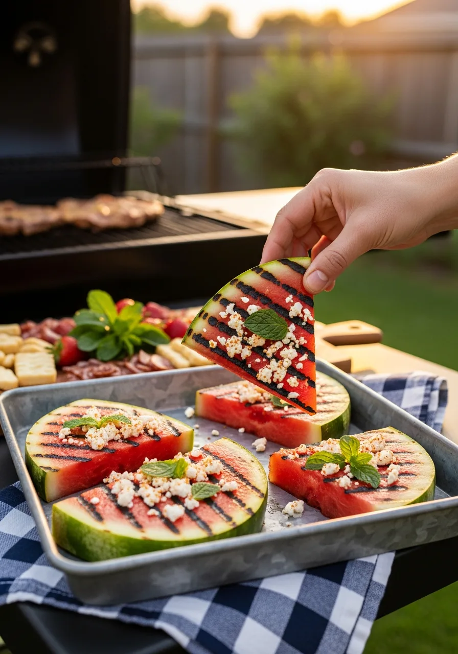 22. Grilled Watermelon Wedges